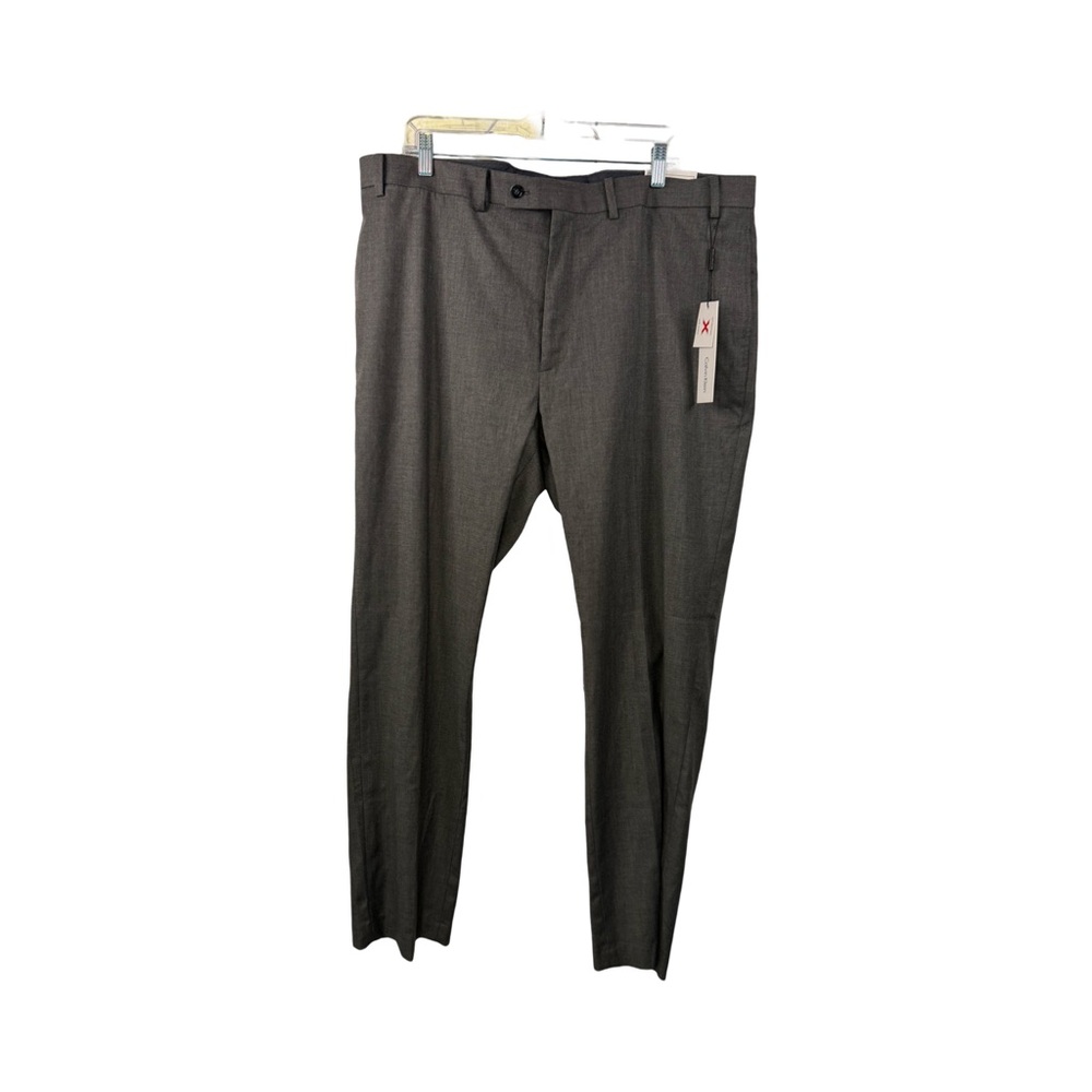 Calvin Klein Men’s Extreme Slim Fit Stretch Suit Pants Gray Size 42/32